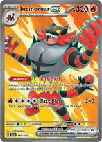 Incineroar ex 187/162 Temporal forces, Ophalen of Verzenden, Nieuw, Losse kaart, Foil