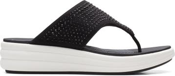 Clarks - Maat 40 - Drift Jaunt Dames Slippers - Black, Verzenden, Nieuw