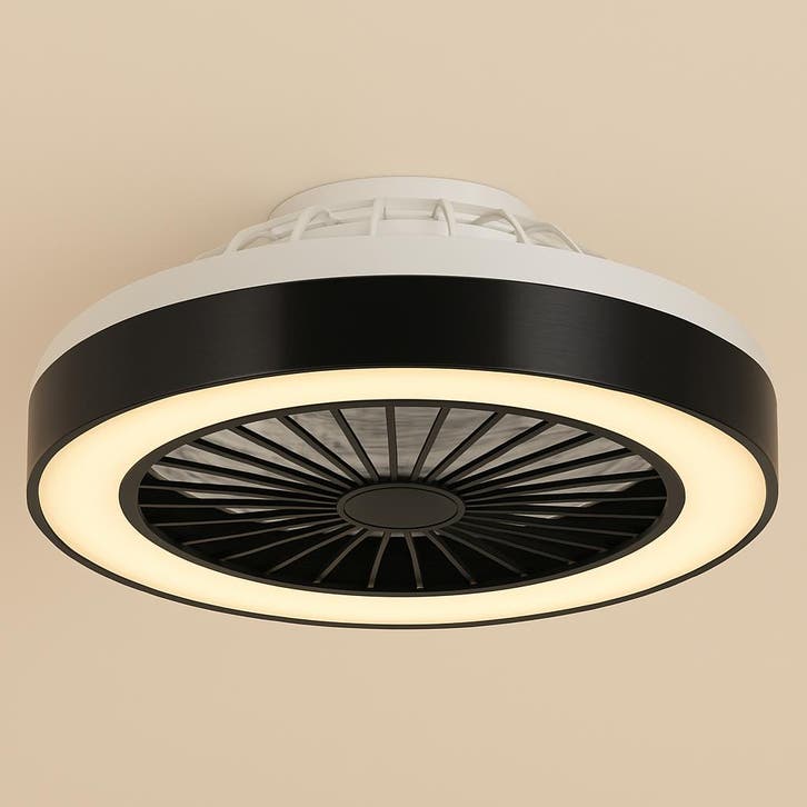 LED Plafondventilator Elva | Ø490mm | 36 Watt | Zwart, Witgoed en Apparatuur, Ventilatoren, Plafondventilator, Nieuw, Ophalen of Verzenden