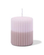 HEMA Stompkaars 7x8cm ribbel naturel-lichtroze, Verzenden, Nieuw