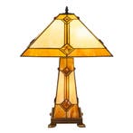 Tiffany Lamp met verlichte voet - Uit voorraad leverbaar, Verzenden, Nieuw, Glas, Tiffany | Glas-in-lood
