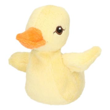 Nature Planet kleine eend knuffel - pluche - geel - 10 cm, Verzenden, Nieuw