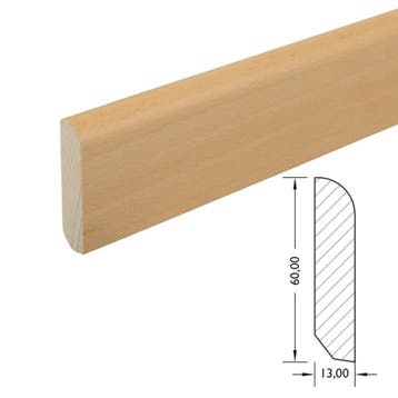 JOKA Plint massief MA BU10-Beuken 13x60mm (JOKA Plinten), Overige materialen, Verzenden, 50 tot 150 cm, Overige typen