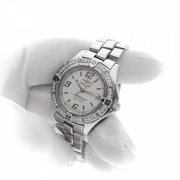 Breitling Colt Oceane 33mm A57350; Dames Horloge Met Diam..., Overige merken, Staal, Polshorloge, Ophalen of Verzenden