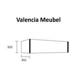 Badmeubel AQS Valencia Carrara Mat 120 cm met Twee Lades, Huis en Inrichting, Badkamer | Badkamermeubels, Ophalen of Verzenden