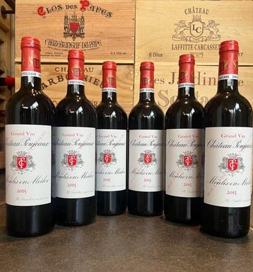 2015 Chateau Poujeaux - Moulis-en-Medoc - 6 Flessen (0.75, Nieuw