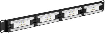 CAT 6 patchpaneel, 19 inch, 24-poorts, Computers en Software, Servers, Ophalen of Verzenden, Nieuw