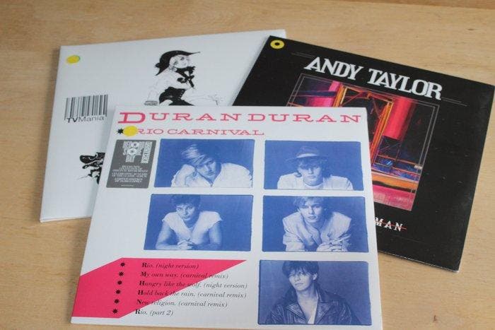 Duran Duran (related) - TV Mania + Andy Taylor solo + Rio, Cd's en Dvd's, Vinyl Singles