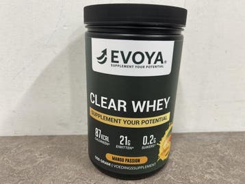 Veiling - 10x Evoya clear whey Mango Passion 500g, Nieuw