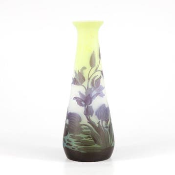 Emile Gallé, Établissements Gallé - Vaas - Glas, Antiek en Kunst, Antiek | Glas en Kristal