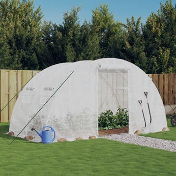 vidaXL Tuinkas met stalen frame 8 m² 4x2x2 m, Verzenden, Nieuw