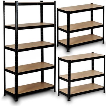 Zwarte Stellingkast Metaal 150cm | Premium | OP=OP, Ophalen of Verzenden