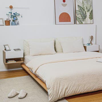 Set van 2 Nachtkastjes Zwevend - Wandmontage - Met Lade en O, Verzenden, Nieuw