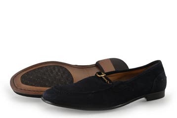Manfield Loafers in maat 44 Blauw, Loafers, Manfield, Zo goed als nieuw, Verzenden