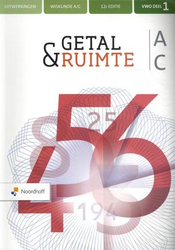 Getal ampamp Ruimte vwo AC 1 uitwerkingen 9789001735340, Boeken, Verzenden, Zo goed als nieuw