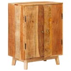 vidaXL Opslagkasten met plank Bruin 55 x 35 x 75 cm Massief, Huis en Inrichting, Kasten | Buffetkasten, Minder dan 50 cm, Verzenden