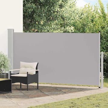 vidaXL Tuinscherm uittrekbaar 170x300 cm grijs, Tuin en Terras, Verzenden, Nieuw