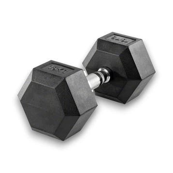 Hex dumbbell 16 kg - rubber coated, nieuw in doos, Verzenden, Nieuw
