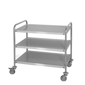 GGM Gastro | Serveerwagen - 800x500mm - met 3 bladen | S3K85, Verzenden