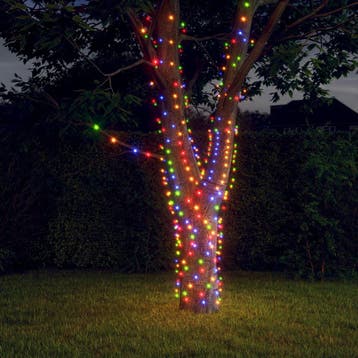 vidaXL 5 st Lichtslinger met 200 LEDs solar binnen/buiten, Verzenden, Nieuw