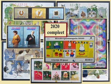 Nederland 2020 - Complete jaargang postfris, mét, Gestempeld