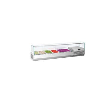 GGM Gastro | Opzetkoelvitrine PREMIUM PLUS - 1493x353mm - 6x, Verzenden