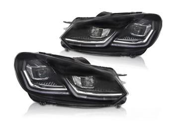 Full LED koplampen dynamisch Silver geschikt voor VW Golf 6, Auto-onderdelen, Verlichting, Verzenden, Nieuw, Volkswagen