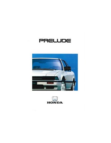 1986 HONDA PRELUDE BROCHURE DUITS, Nieuw, Honda, Author