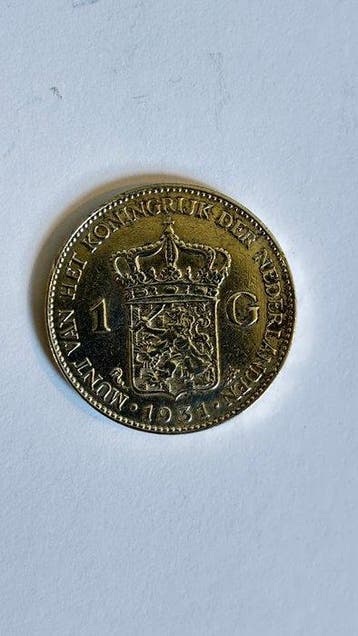 Nederland. Wilhelmina. 1 Gulden 1931 (Zonder minimumprijs), Postzegels en Munten, Munten | Nederland