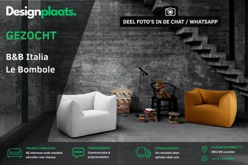 GEZOCHT: BB Italia Le Bambole — Direct Inkoop, Ophalen of Verzenden, Zo goed als nieuw, Stof, Design Bank Bankstel Zetel B&B Italia