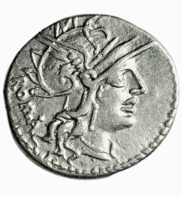 Romeinse Republiek. M. Tullius, 109 BC. Denarius Rome, Postzegels en Munten