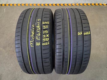 245/35/19 93Y MICHELIN PILOTSPORT5 ZOMERBANDEN 5MM PROFIELX2, Band(en), Personenwagen, Zomerbanden, Ophalen