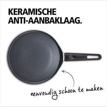 Brabantia VANTA Pannenkoekenpan - Ø 24 cm – Ergonomisch en, Verzenden, Nieuw