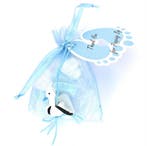 Babyshower gift met gelukspoppetje baby, button en armbandje, Hobby en Vrije tijd, Feestartikelen, Verzenden, Nieuw, Feestartikel