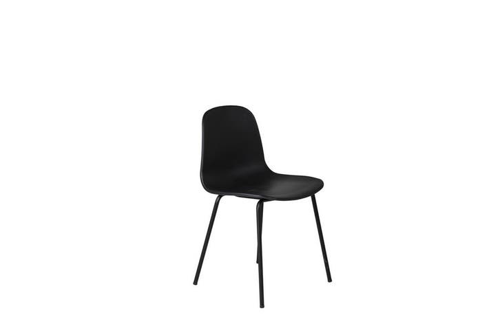 Eetkamerstoel - Jorge - Zwart - Kunststof - Jörn, Huis en Inrichting, Stoelen, Verzenden