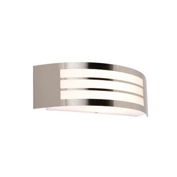 Moderne wandlamp staal RVS IP44 - Sapphire Deluxe, Verzenden, Nieuw
