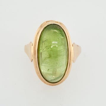 Ring - 14 karaat Geel goud - Peridot, Nieuw