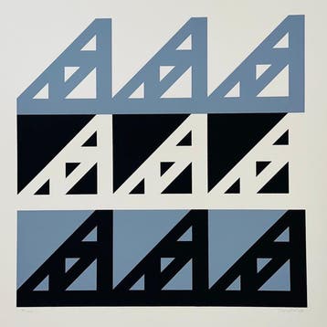 Günter Neusel (1930-2020) - Serigraphie, Bauhaus Siebdruck,
