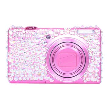 Nikon Coolpix S6200 Digitale Compact Camera - Roze (Versierd, Verzenden, Zo goed als nieuw