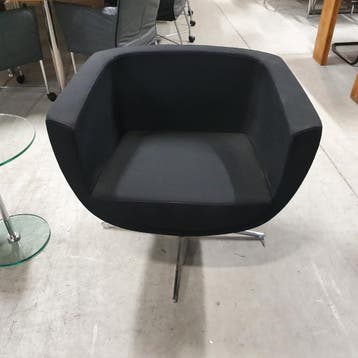 Kastel Koppa fauteuil - zwarte stof, Ophalen of Verzenden, Nieuw