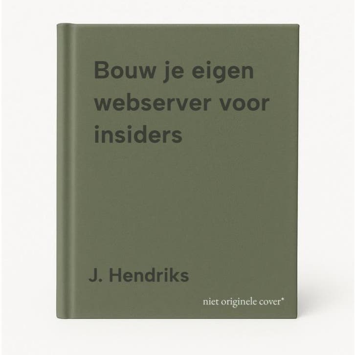 Bouw je eigen webserver voor insiders - J. Hendriks, Boeken, Informatica en Computer, Zo goed als nieuw, Verzenden