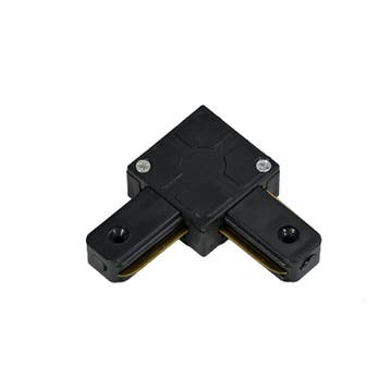 1-FASE RAIL L-VORM CONNECTOR ZWART, Nieuw