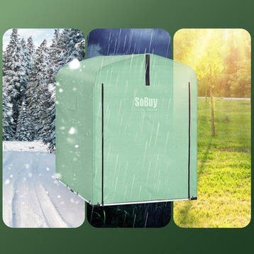 2dekans | SoBuy KLS11-GR Tuinschuur, tuinhuis voor buiten,, Tuin en Terras, Tuinhuizen, Ophalen of Verzenden, Zo goed als nieuw