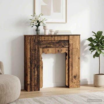 vidaXL Haardomlijsting Oud hout 93 x 20 x 89 cm Bewerkt hout, Verzenden, Nieuw