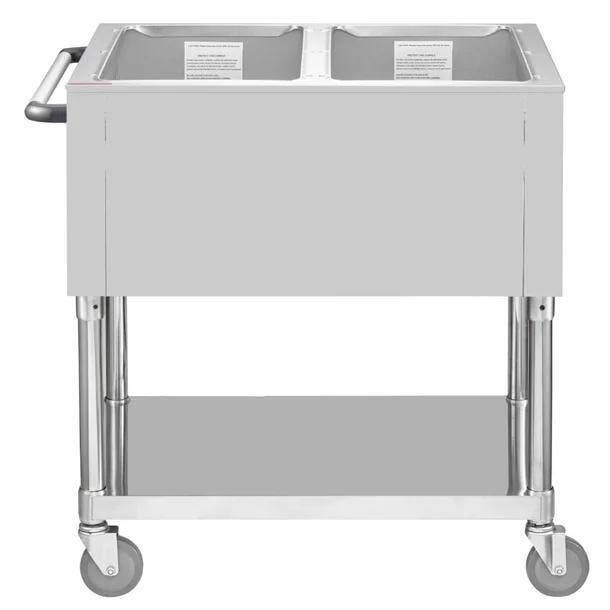 Mobiele Bain Marie Wagen 2x 1/1GN – 500W Droogwarmte, Zakelijke goederen, Horeca | Keukenapparatuur, Verzenden