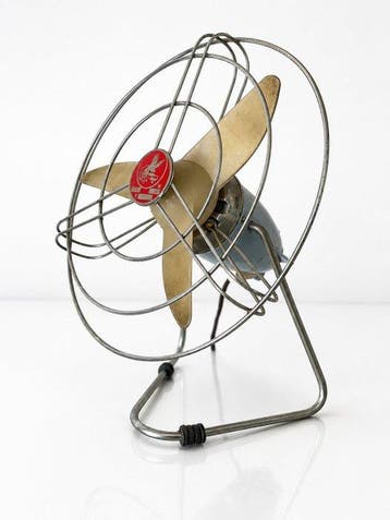 Cerea Milano – Rare 1950s Italian Industrial Table Fan –