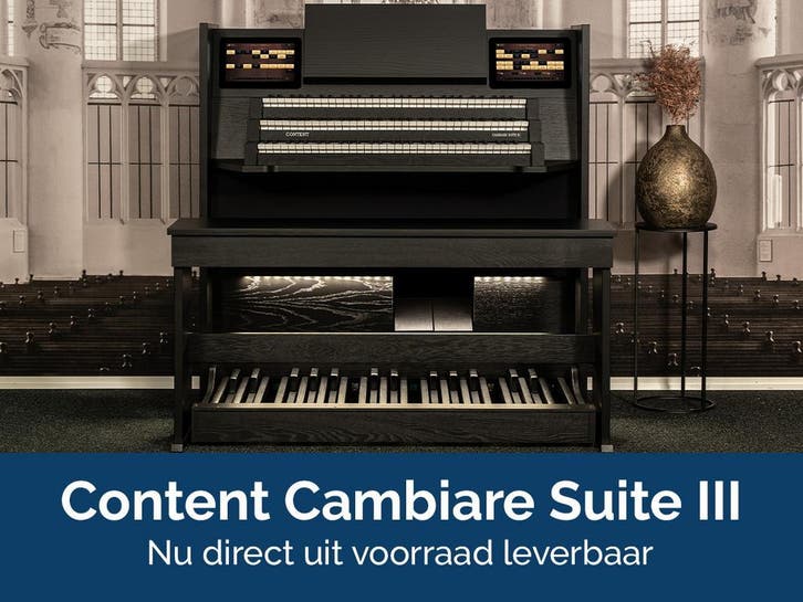 Content Cambiare Suite III - Sweelinq Orgel, Muziek en Instrumenten, Orgels, 3 klavieren, Orgel, Nieuw