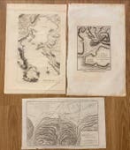 Griekenland - Set van 3 kaarten – Bataille Der Platee –, Boeken, Atlassen en Landkaarten, Nieuw