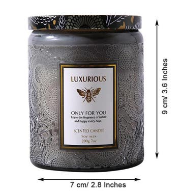 Geurkaars Sojawas 200 g in Glazen Pot – Aromatische Sfeerkaa, Verzenden, Nieuw
