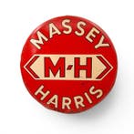 Massey Harris - Massey Harris, rond reclamebord voor dealer,, Antiek en Kunst, Antiek | Wandborden en Tegels